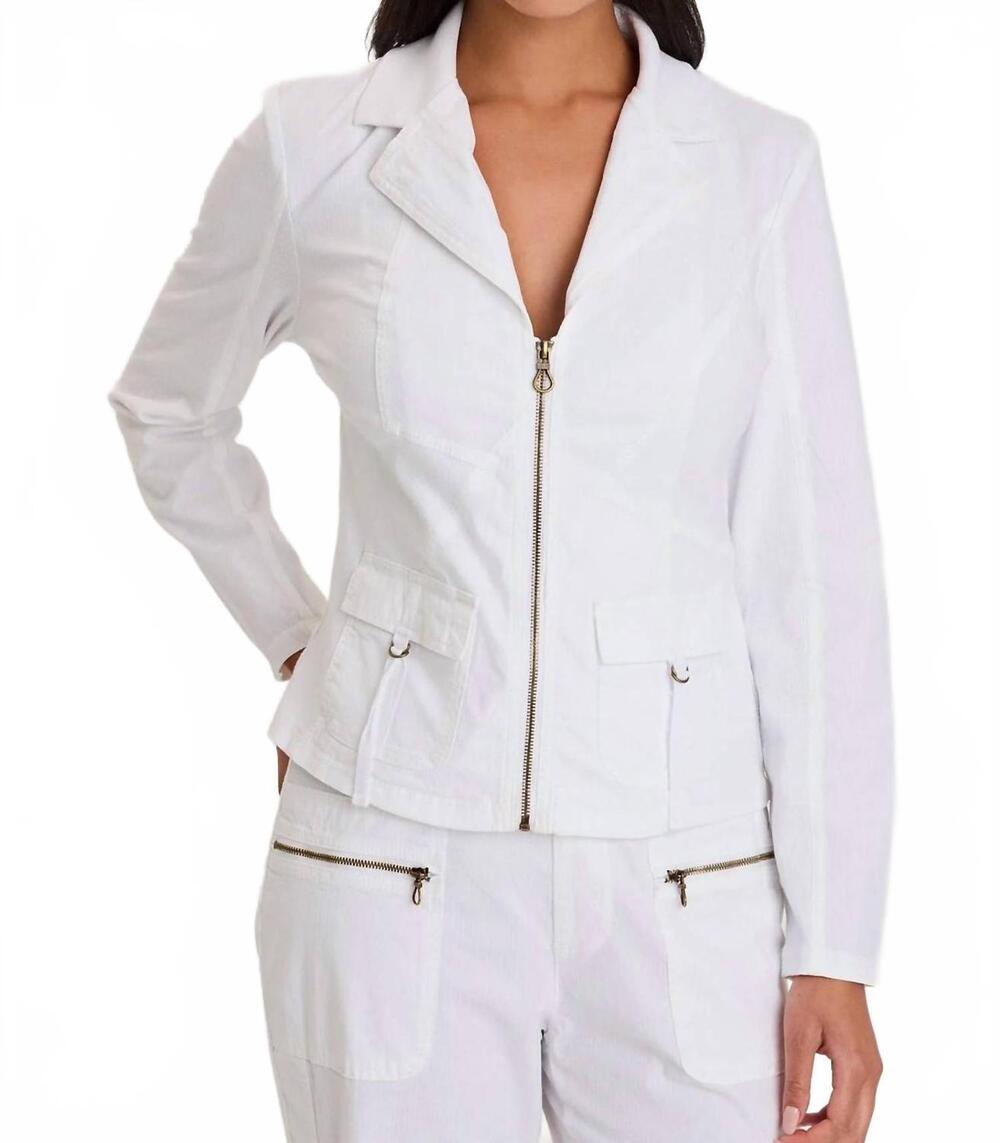 NEW XCVI riddell structured jacket in white